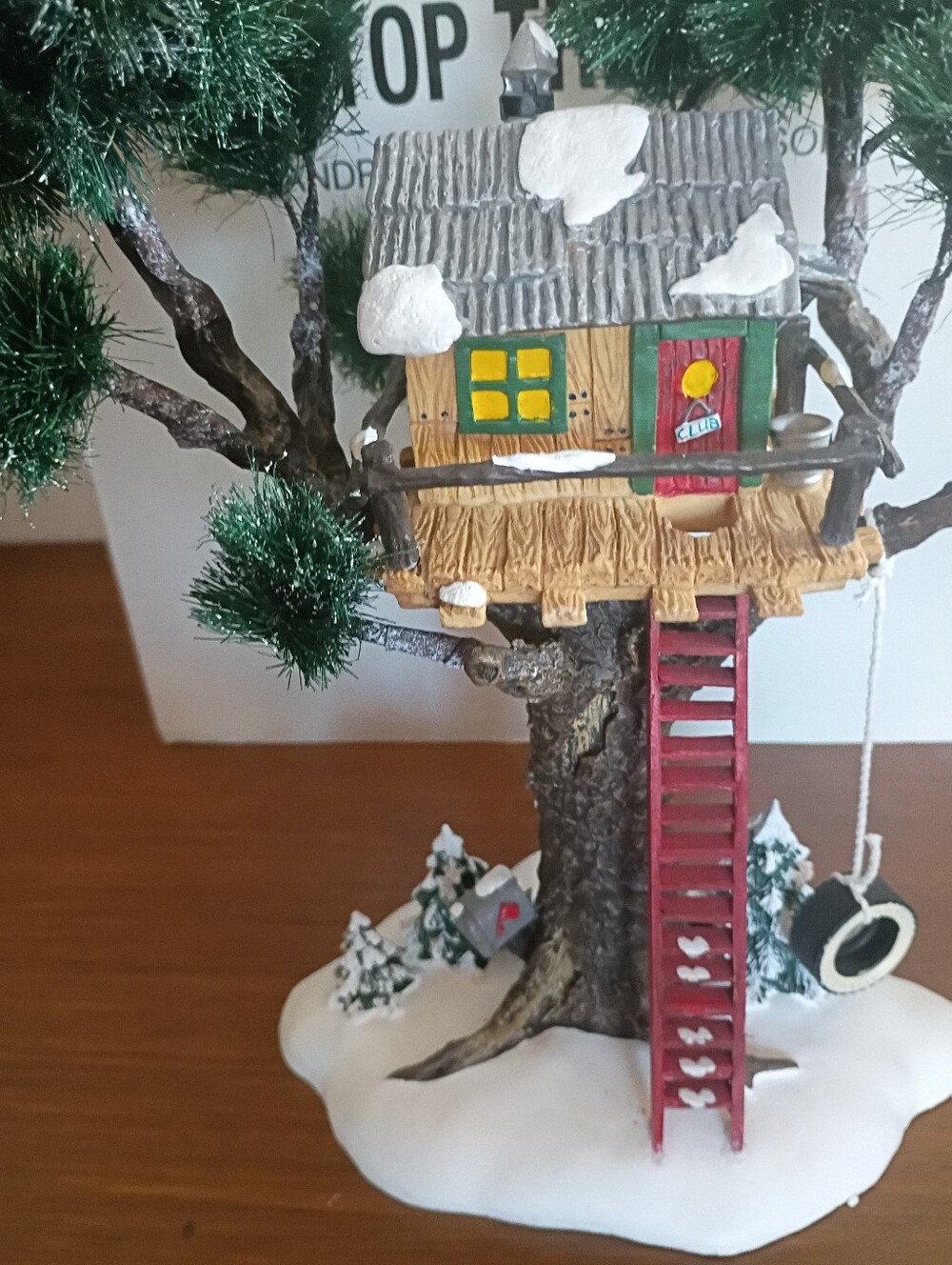 Holiday Treehouse Ornament - Red & Green Winter Decor Department 56